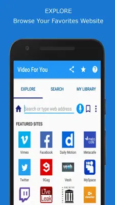 Video Downloader For You android App screenshot 4